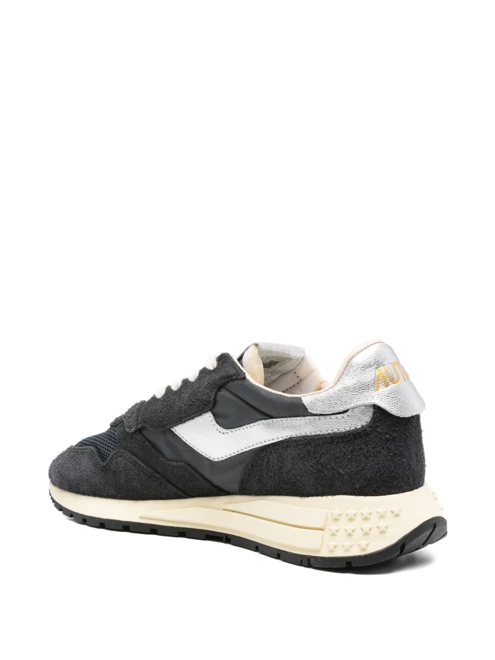 Autry panelled suede sneakers Black