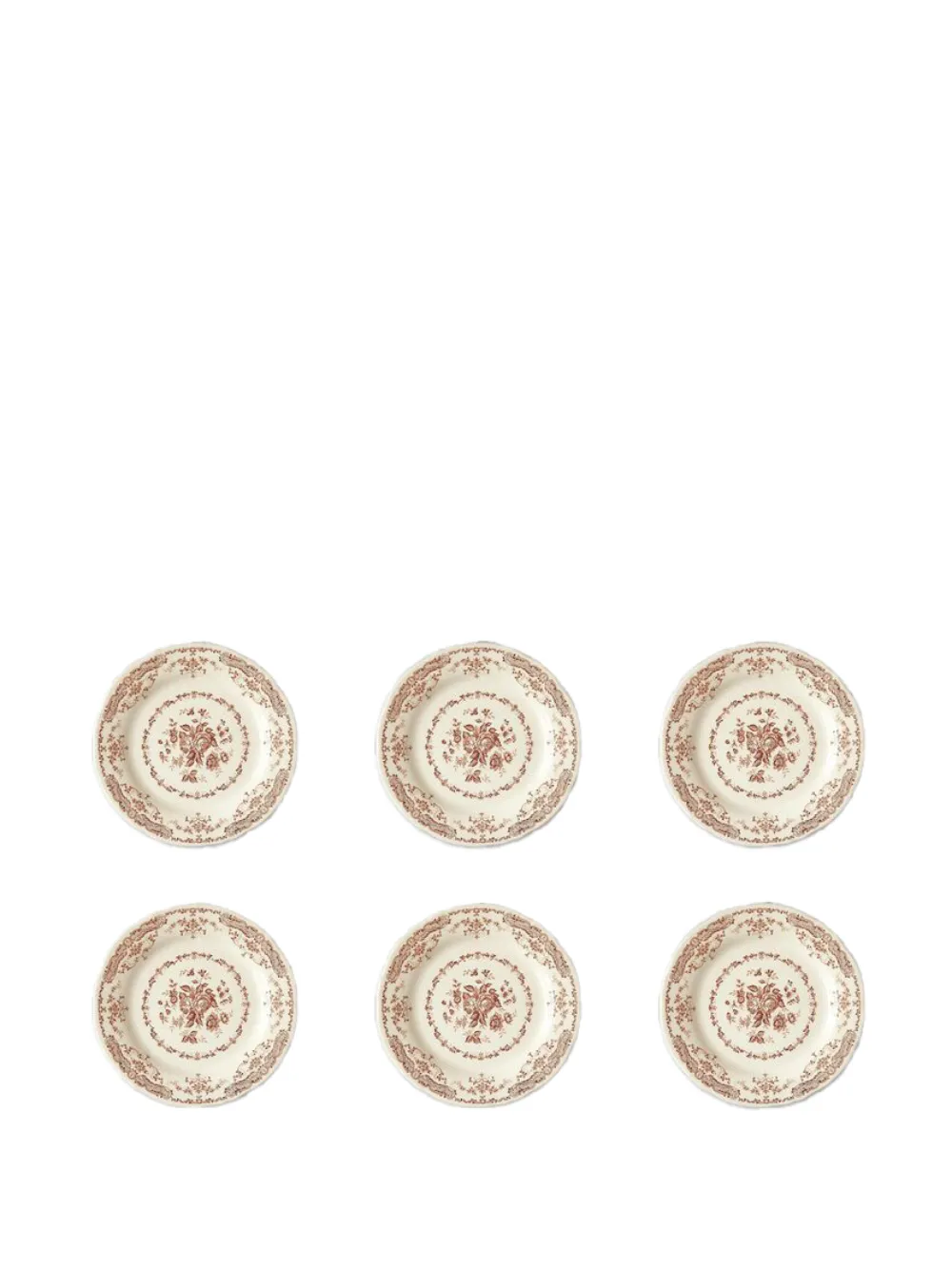 Bitossi Home floral-patterned plate (set of six) | Neutrals | Image 1