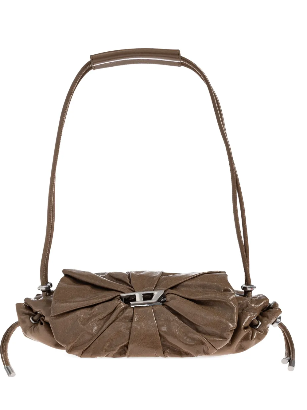 Diesel Scrunch-d Shoulder Bag In Brown