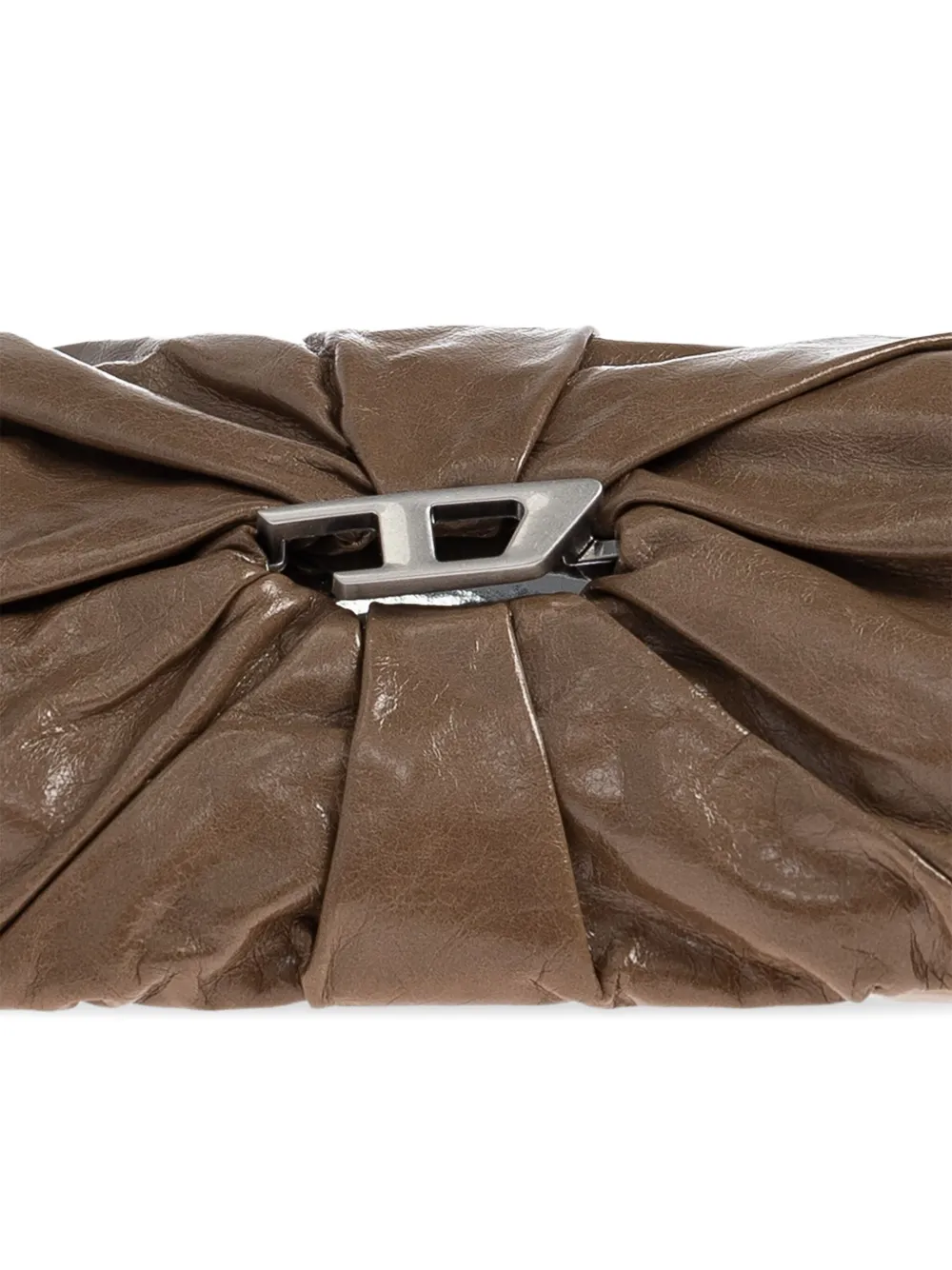 Diesel Scrunch-d Shoulder Bag In Brown