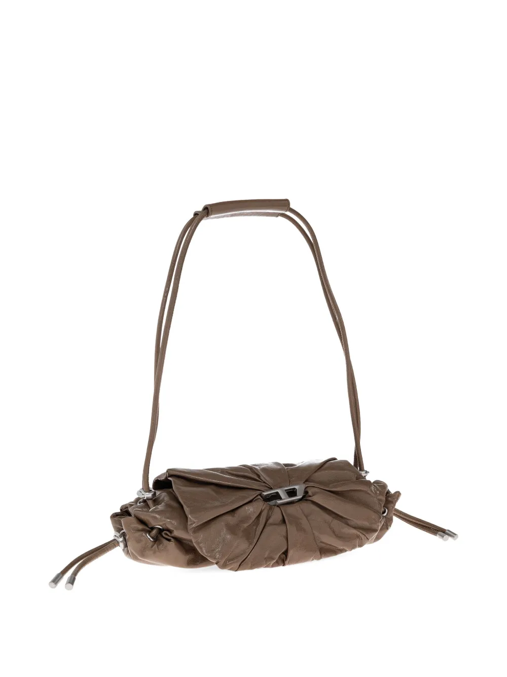 Diesel Scrunch-d Shoulder Bag In Brown