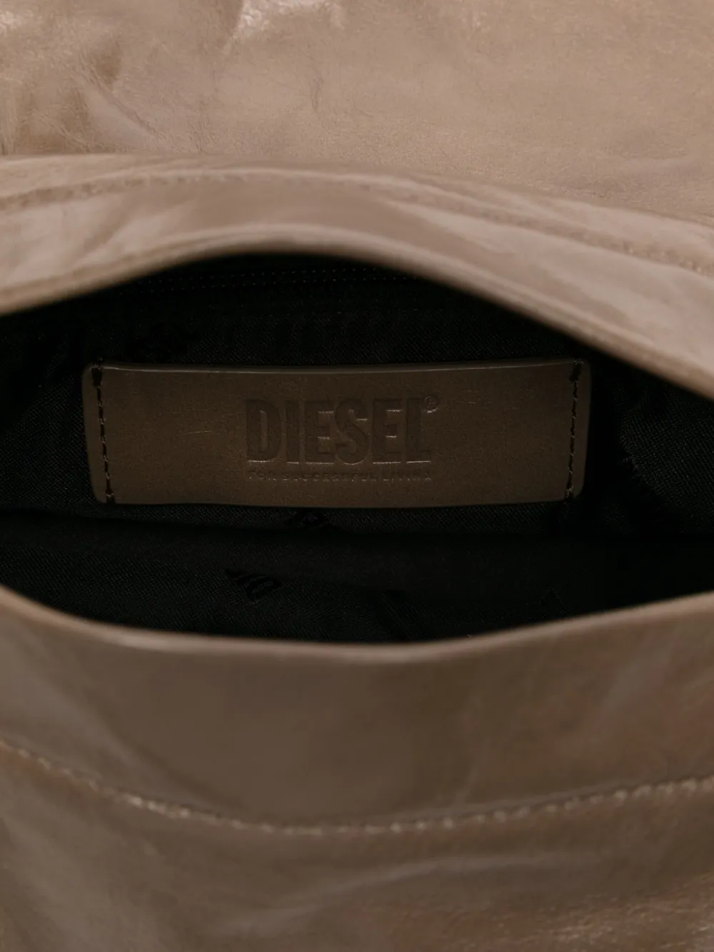 Diesel Scrunch-D schoudertas Bruin