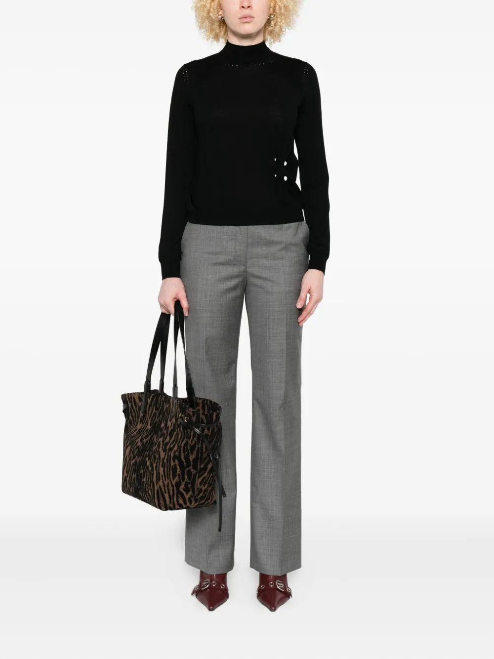 Officine Generale Straight broek - Grijs