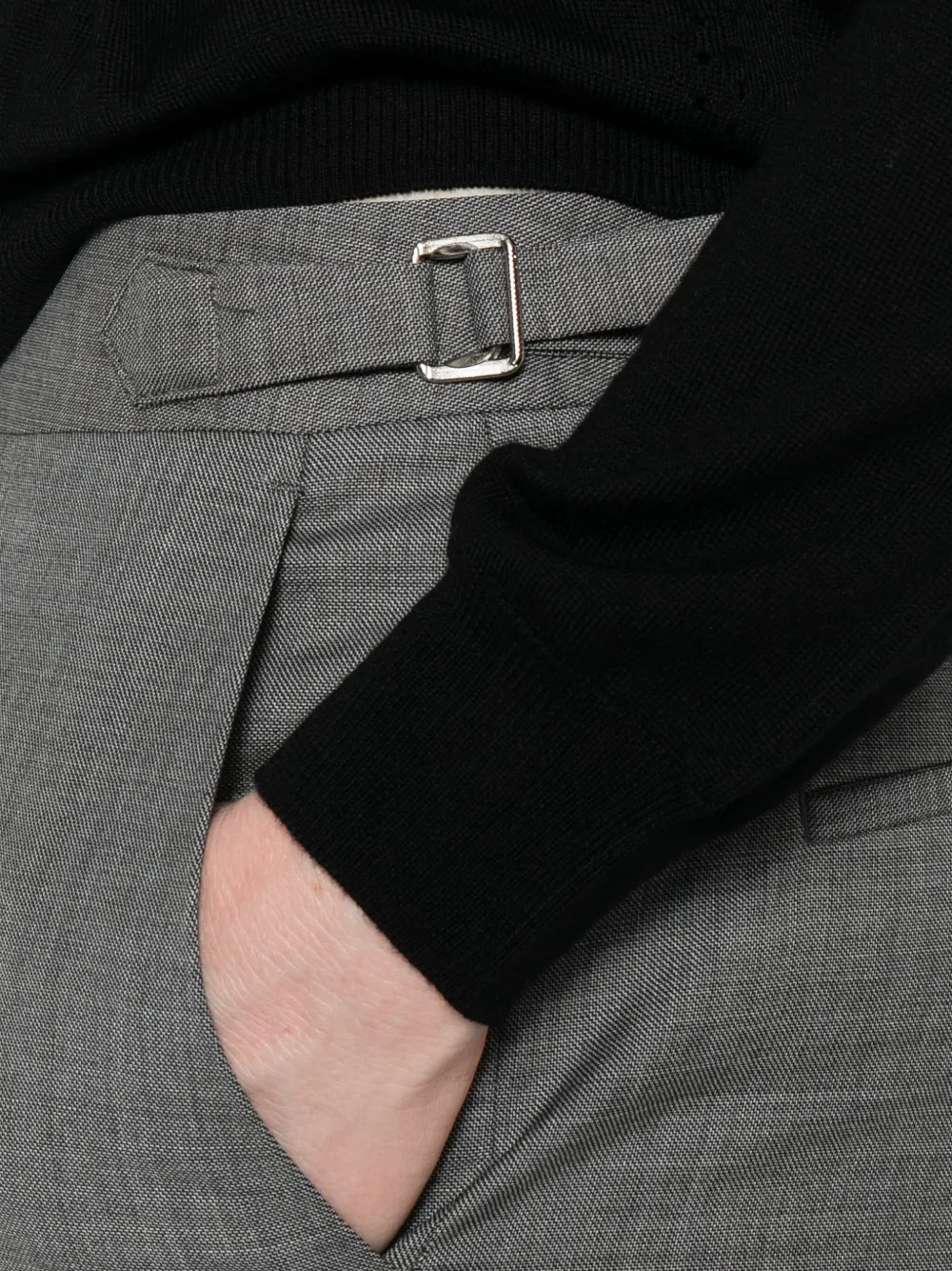 Officine Generale Straight broek Grijs