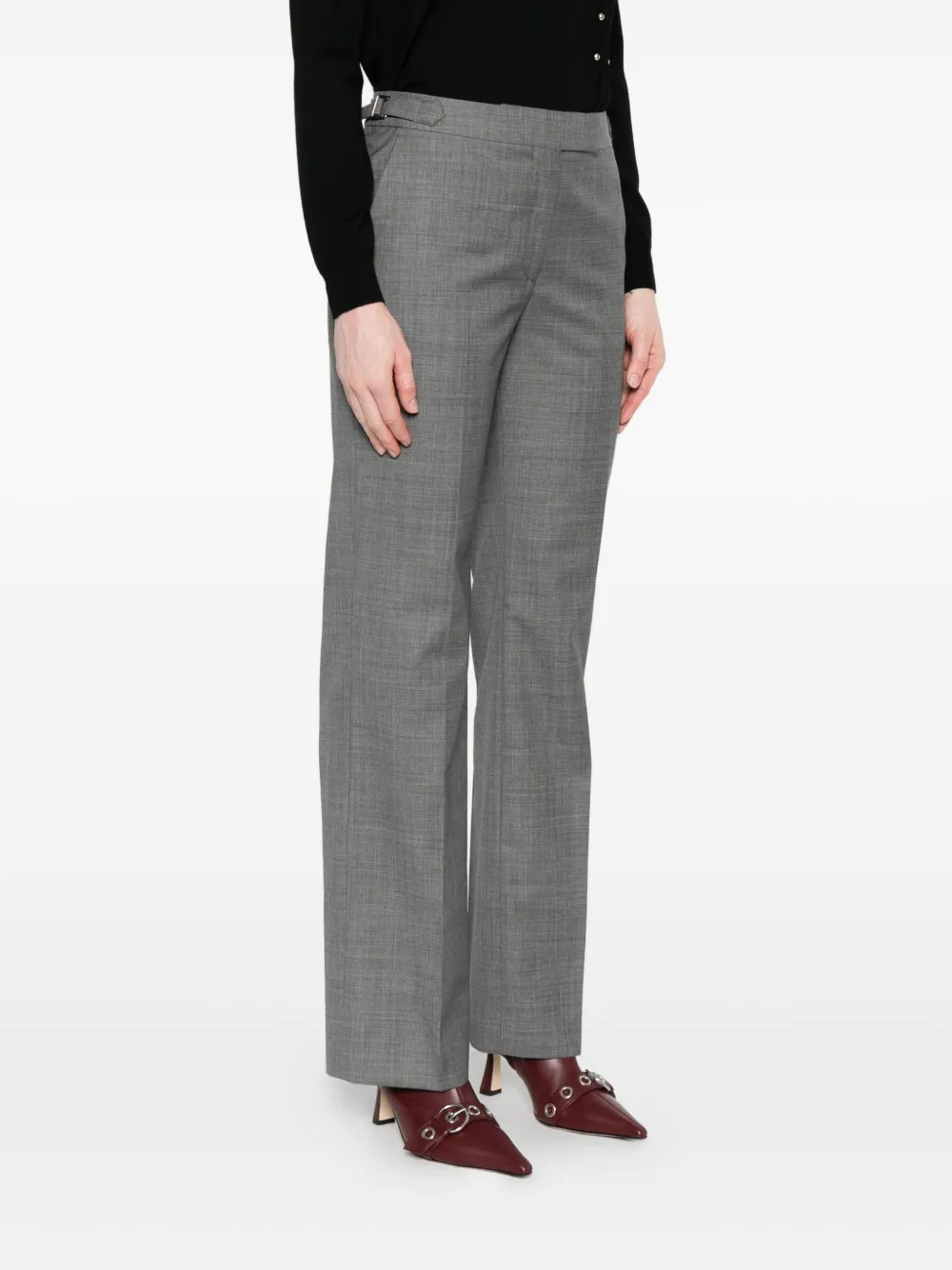 Officine Generale Straight broek Grijs