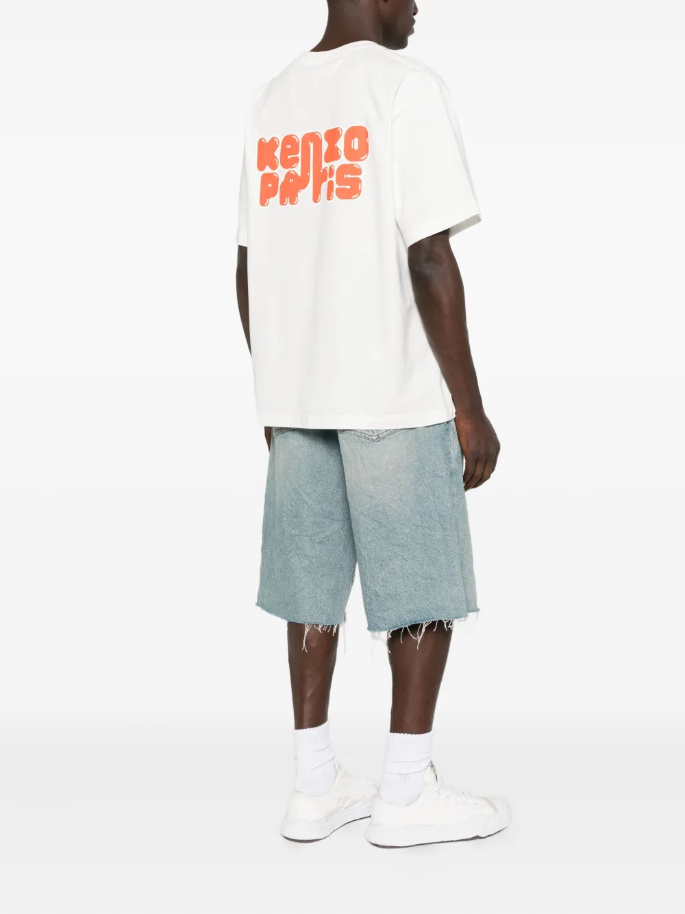 Kenzo T-shirt met borduurwerk Wit