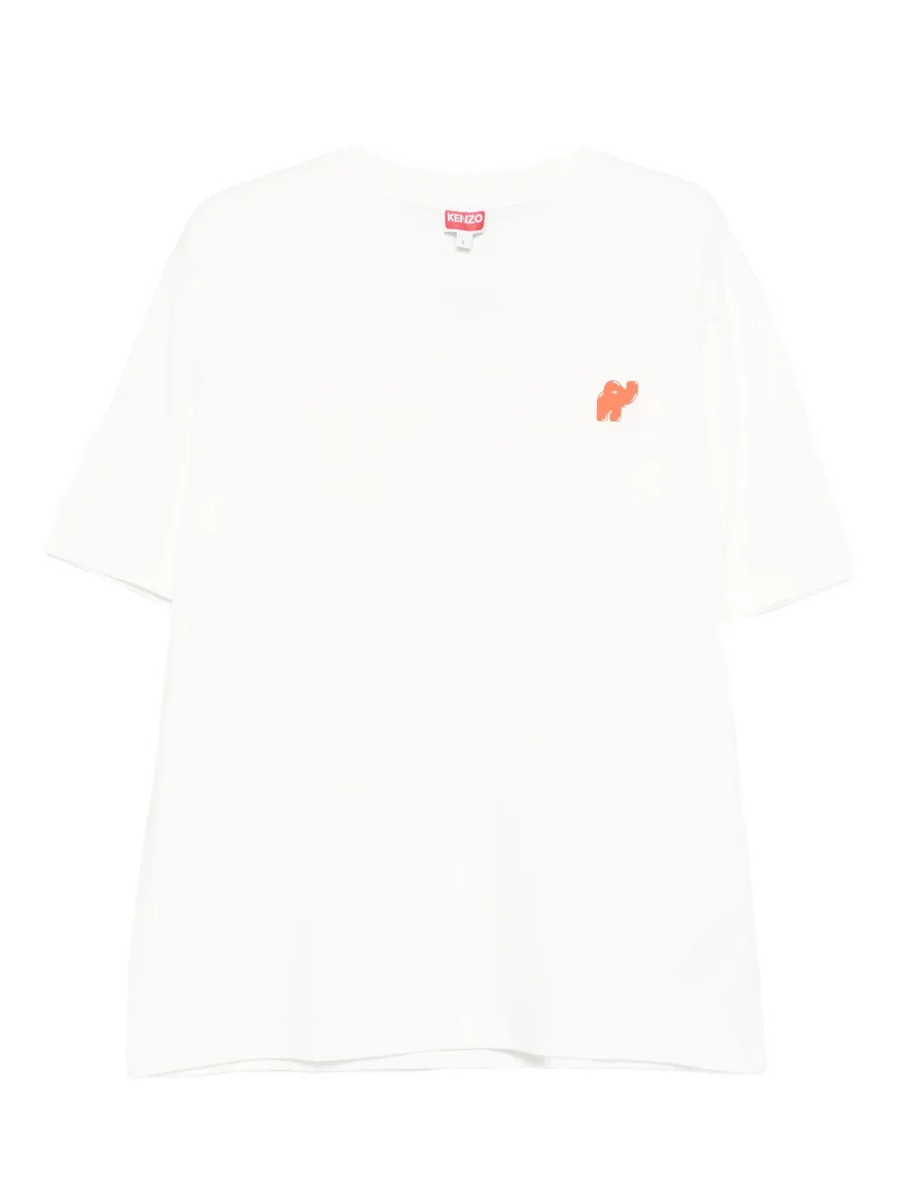 Kenzo embroidered organic cotton T-shirt Wit