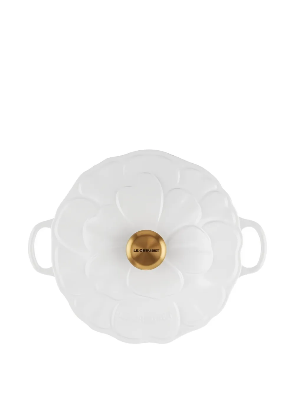 Le Creuset Shallow Petal Casserole Dish In White
