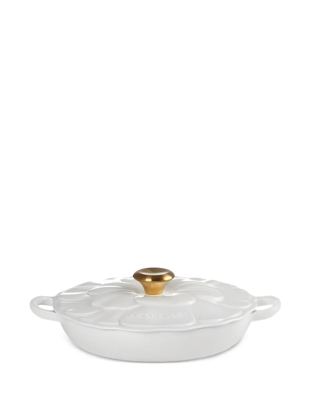 Le Creuset Low Petal キャセロール 26cm - ホワイト Le Creuset Low Petal キャセロール 26cm - ホワイト
