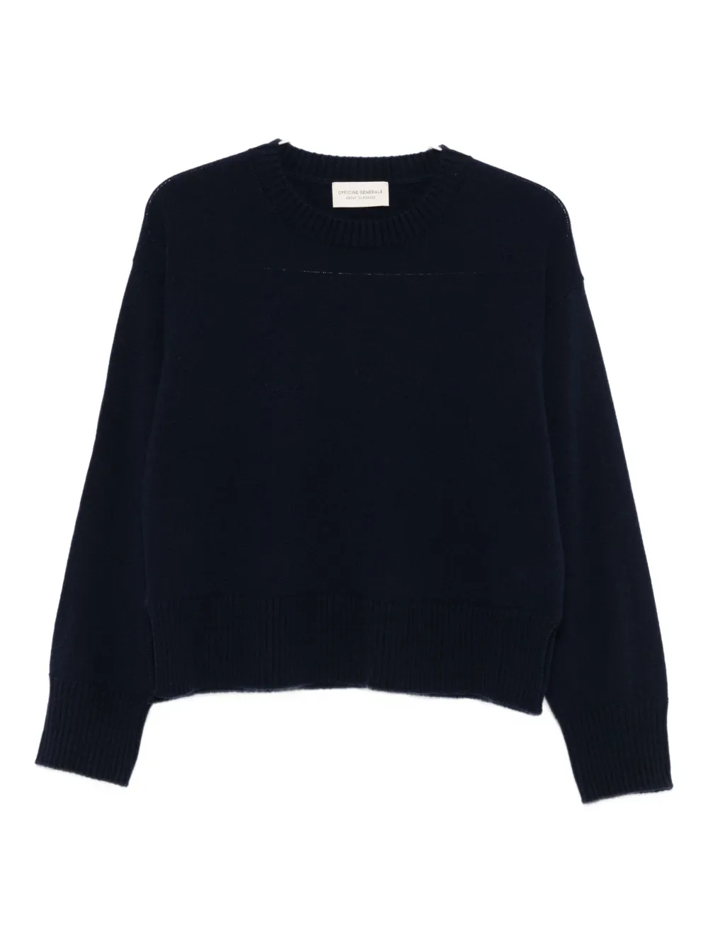 Officine Generale Cashmere Sweater In Blue