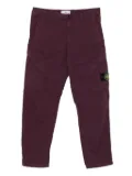 Stone Island 3100003 Supima® cotton cargo patch-pocket trousers - Purple