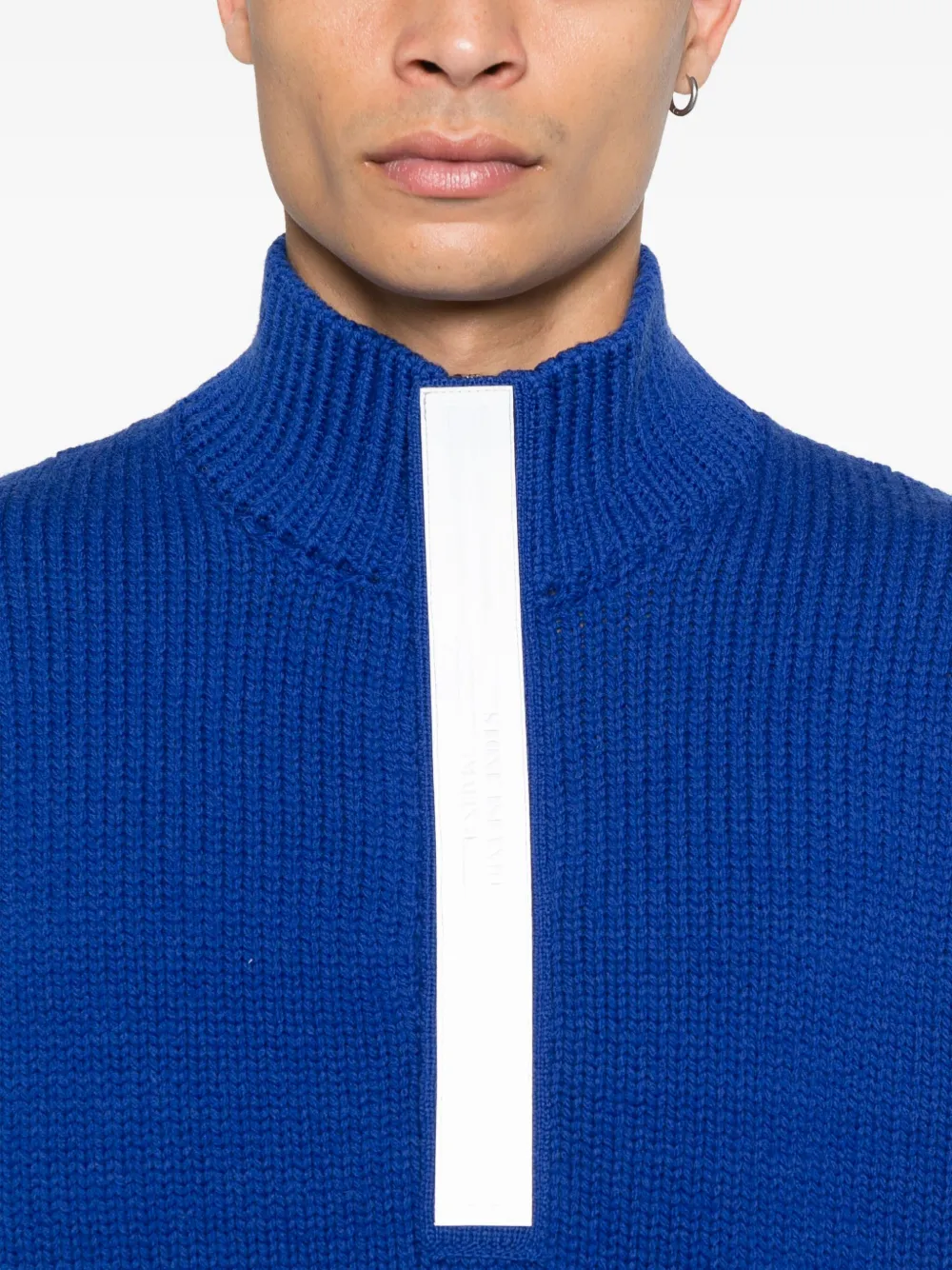 Stone Island Trui met hoge hals en rits Blauw