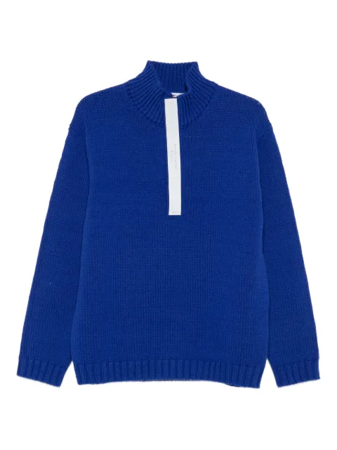 Stone Island high-neck zip-front sweater