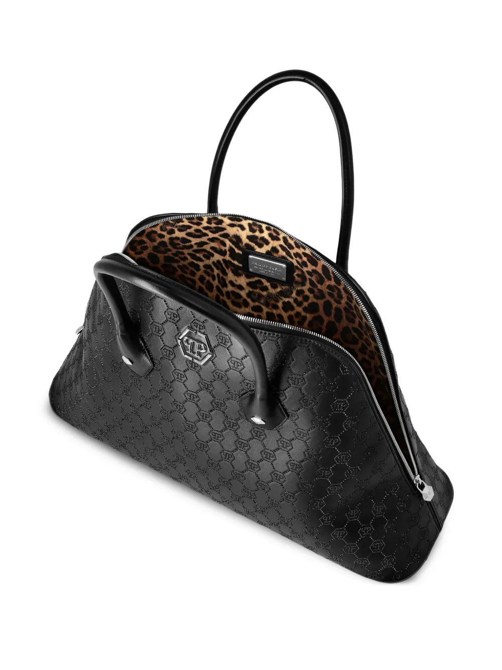 Philipp Plein Majestic schoudertas met monogram Zwart