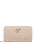 Philipp Plein crocodile-effect zip-around wallet - Neutrals