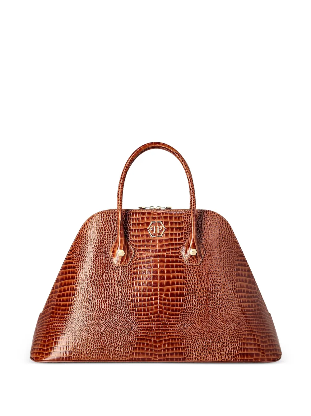 Philipp Plein Borsa a mano con manico - Marrone