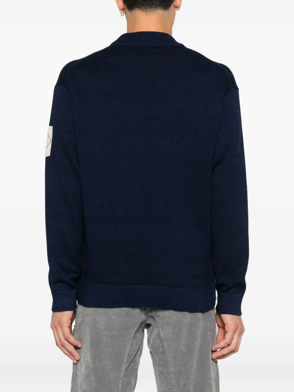 C.P. Company logo-patch sweater Blauw