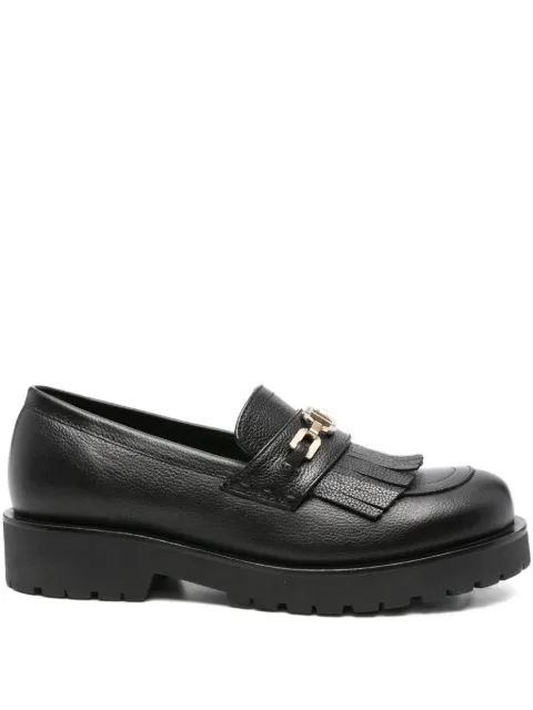 TWINSET logo-chain tassel loafers