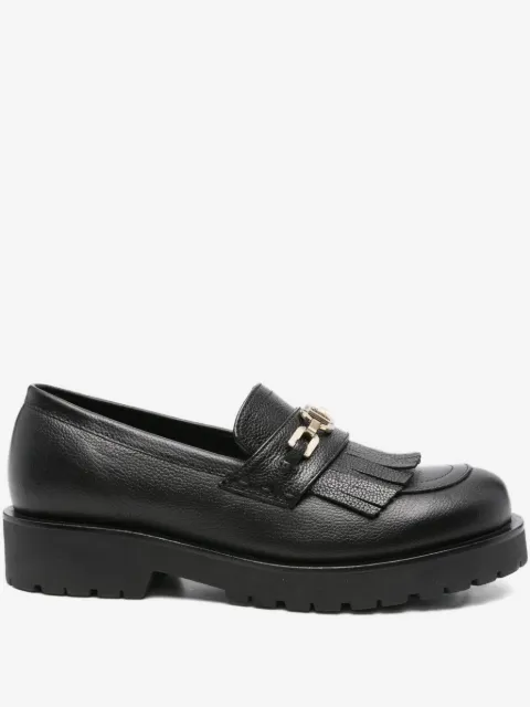 TWINSET logo-chain tassel loafers