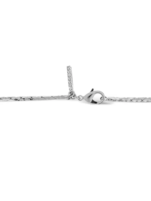 Alessandra Rich crystal-embellished Choker Necklace | Silver 