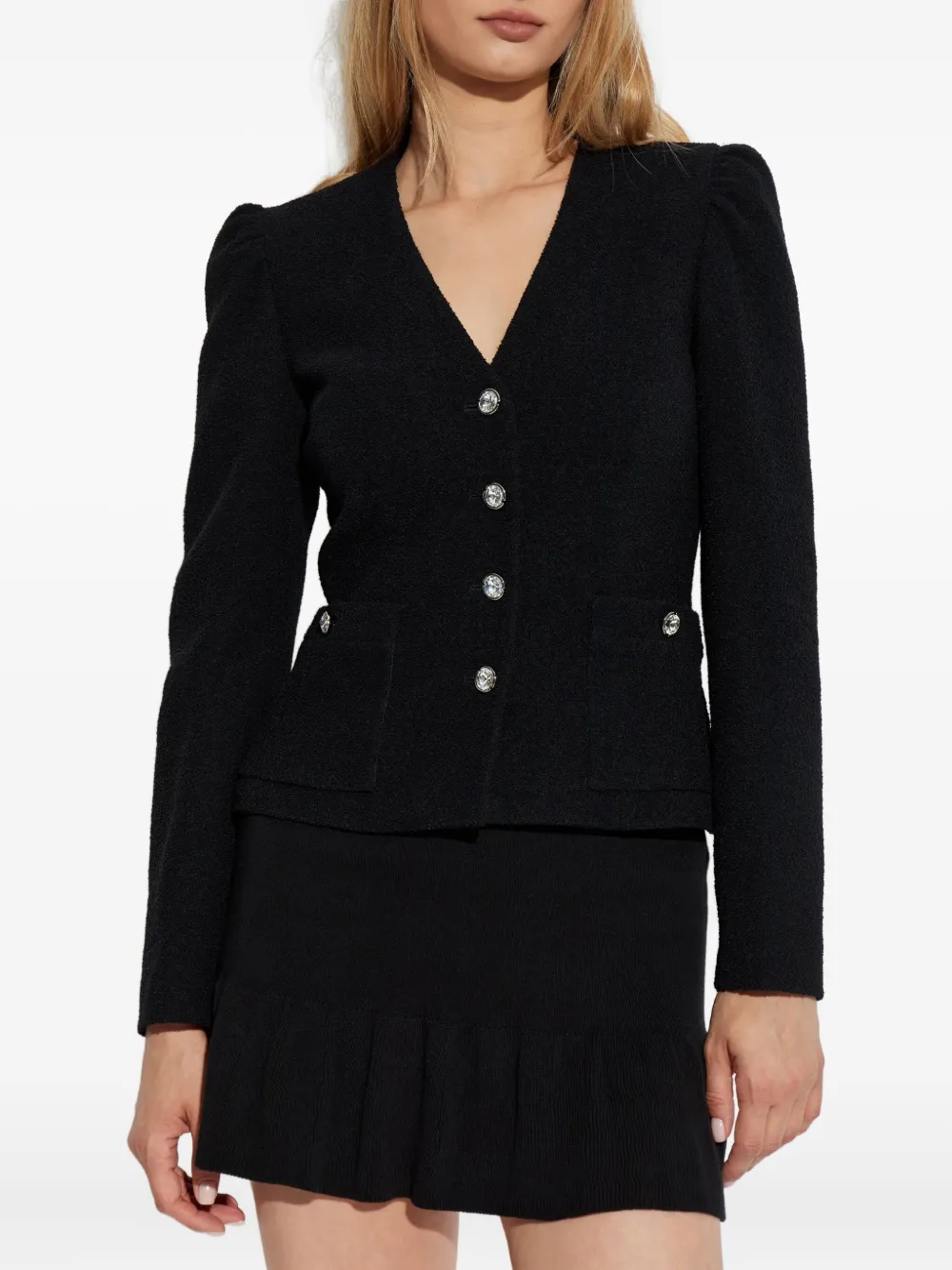 Alessandra Rich Jack met V-hals Zwart