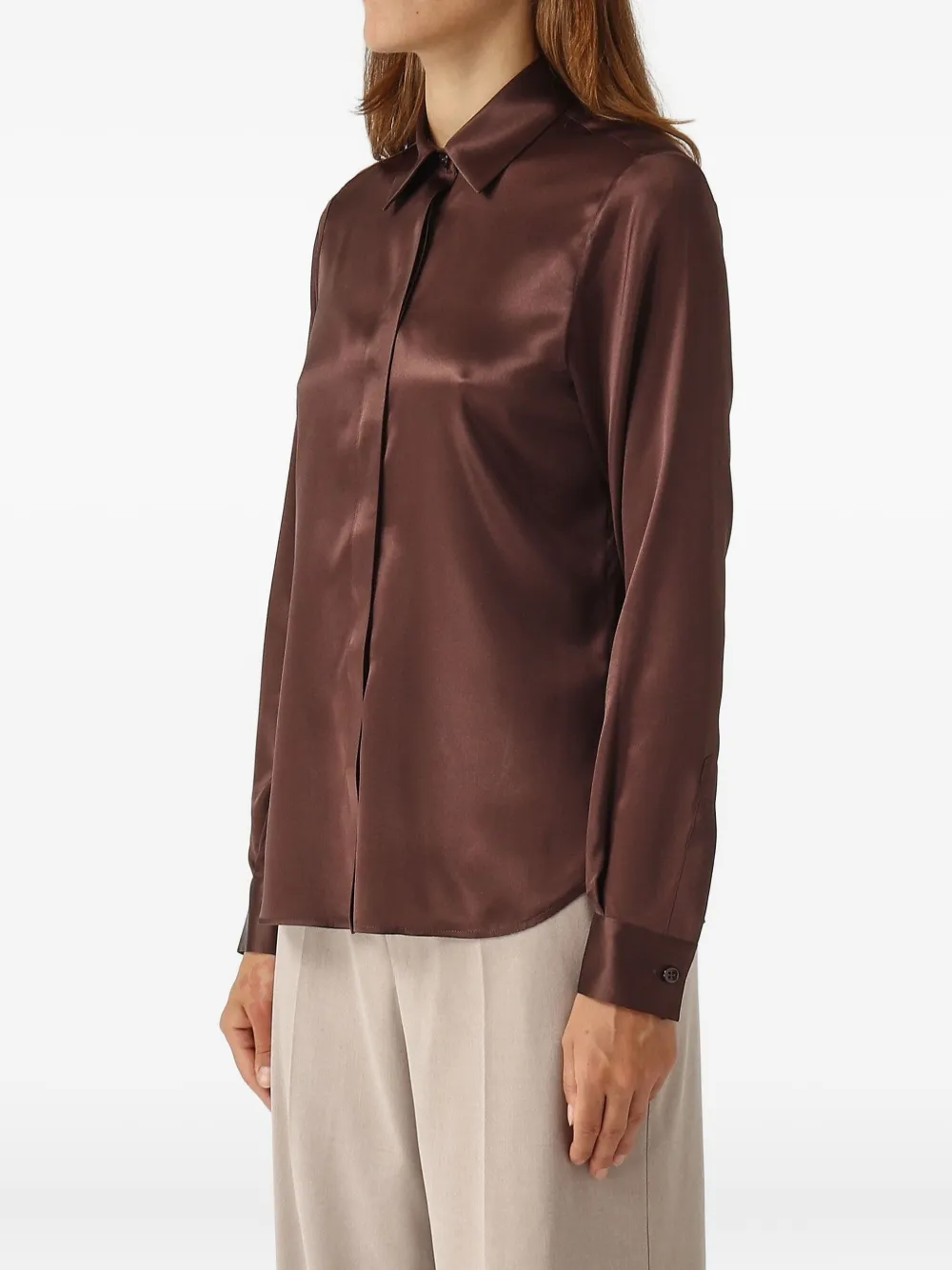 Tagliatore Buttoned Shirt In Brown
