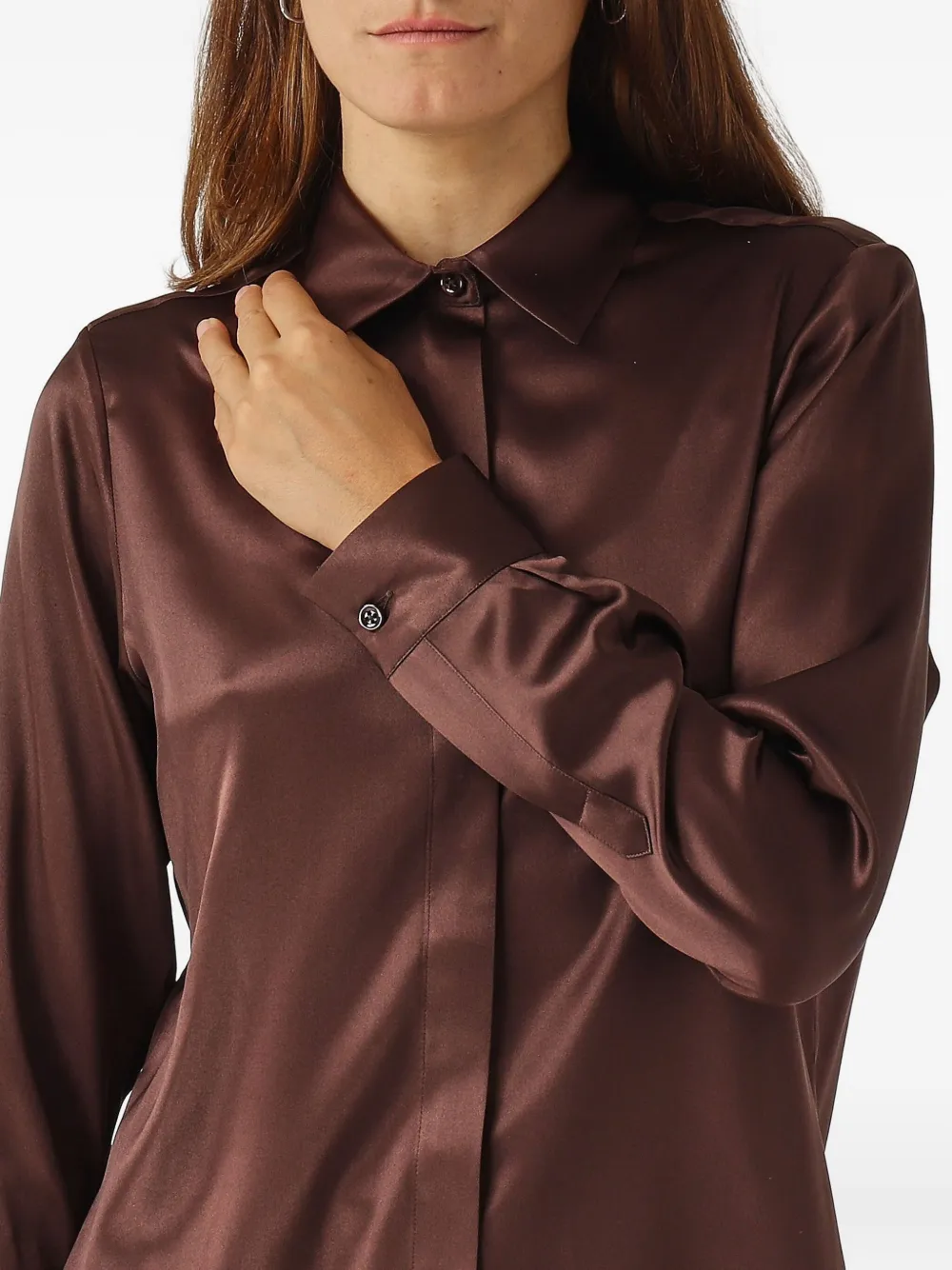 Tagliatore Buttoned Shirt In Brown