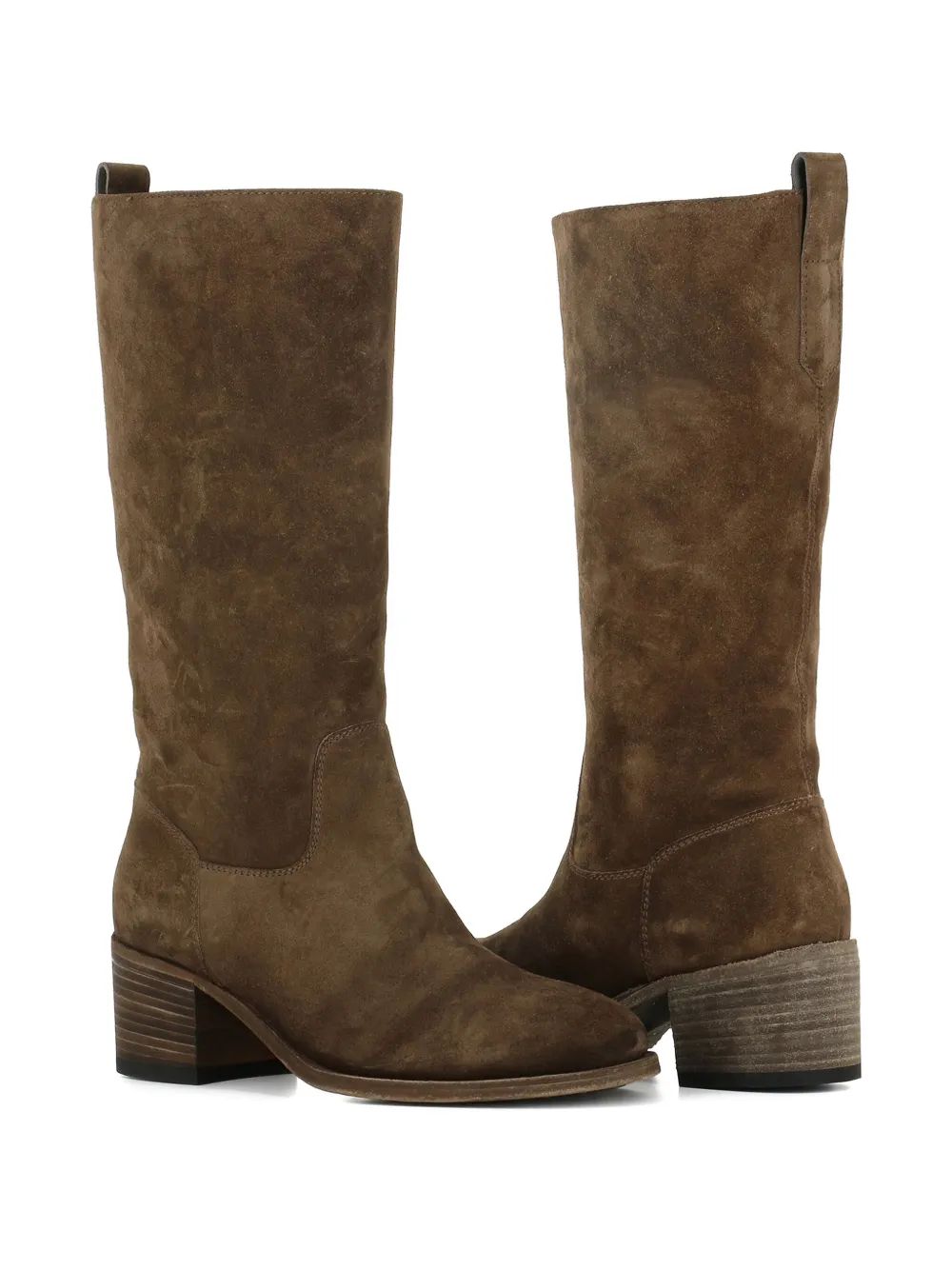 Officine Creative suede mid-calf boots Brown