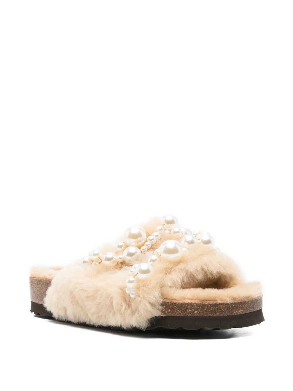 Alameda Turquesa Mimi faux-pearl embellished sandals | Flat Sandals | Image 2
