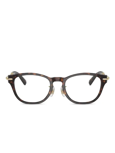 Tiffany & Co Eyewear 金色细节玳瑁纹眼镜