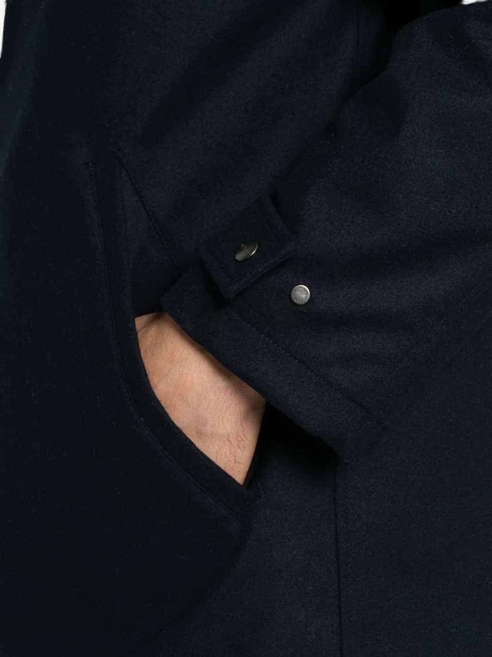 Kiton Jas met capuchon Blauw