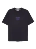 Stone Island 2100037 Combed cotton logo-plaque T-shirt - Blue