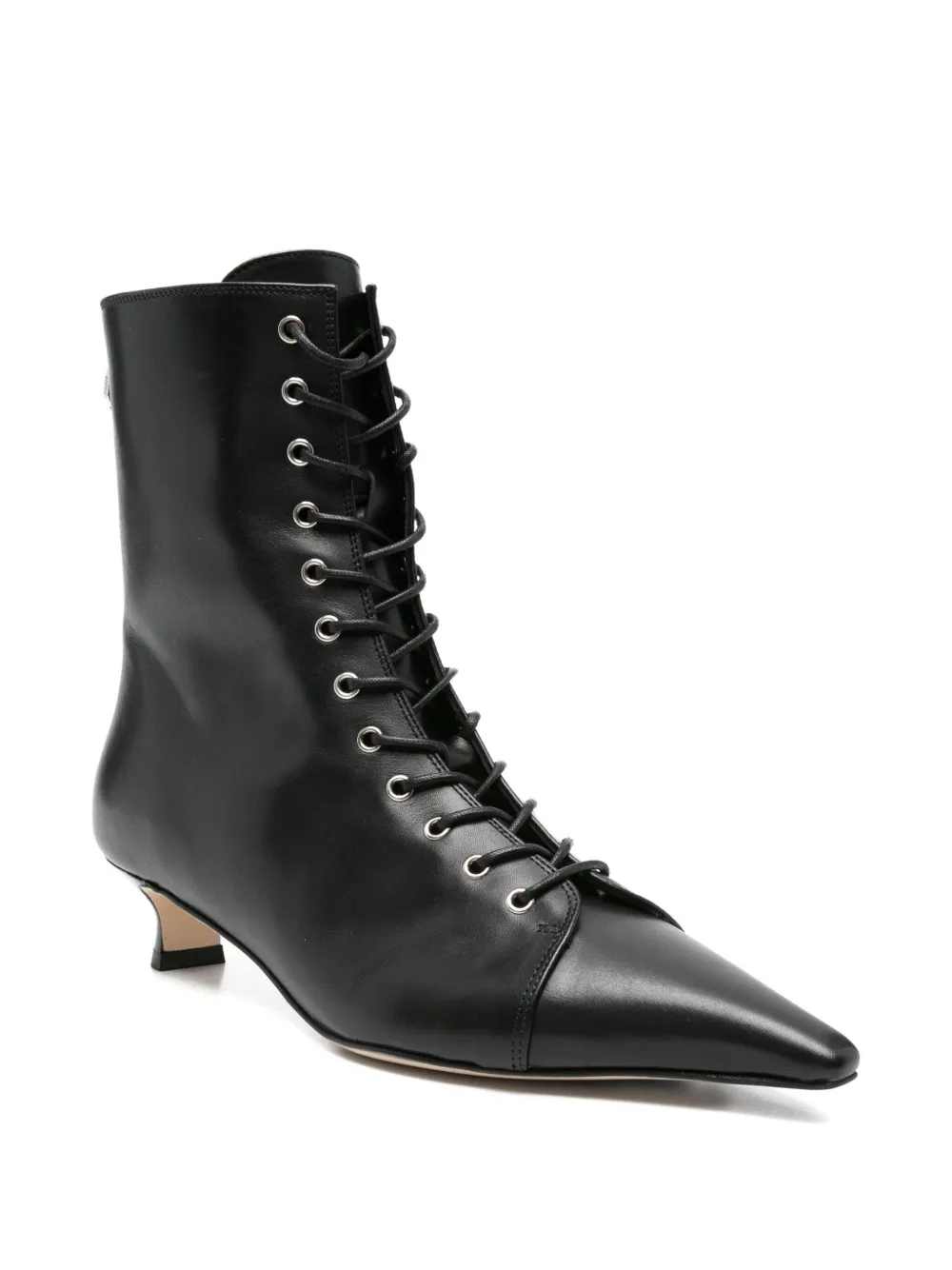 Aeyde 40mm Trixi lace-up pointed-toe boots Black