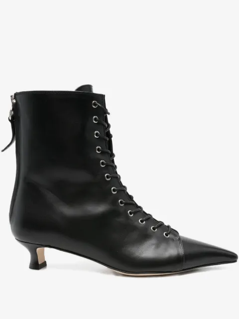 Aeyde 40mm Trixi lace-up pointed-toe boots