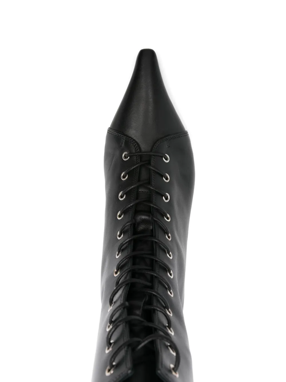 Aeyde 40mm Trixi lace-up pointed-toe boots Black