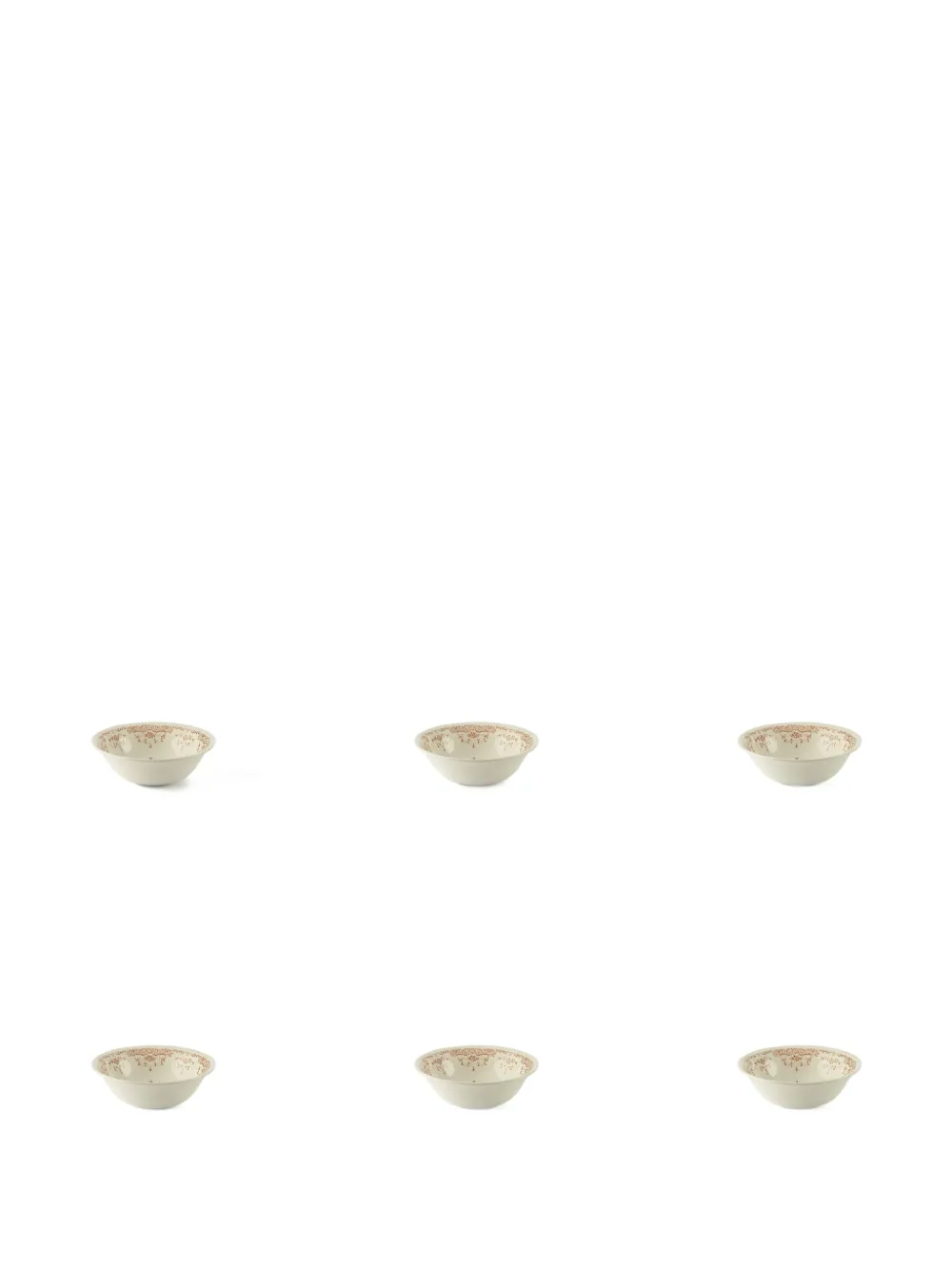 Bitossi Home floral-pattern bowl (pack of six) | White | Image 1
