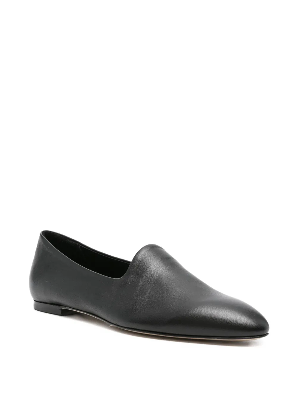 Aeyde Vanna almond-toe loafers Black