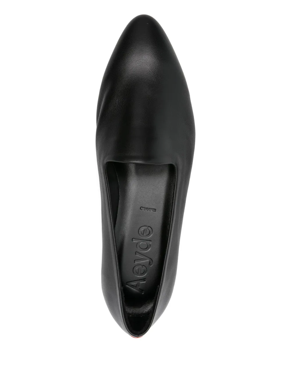 Aeyde Vanna almond-toe loafers Black