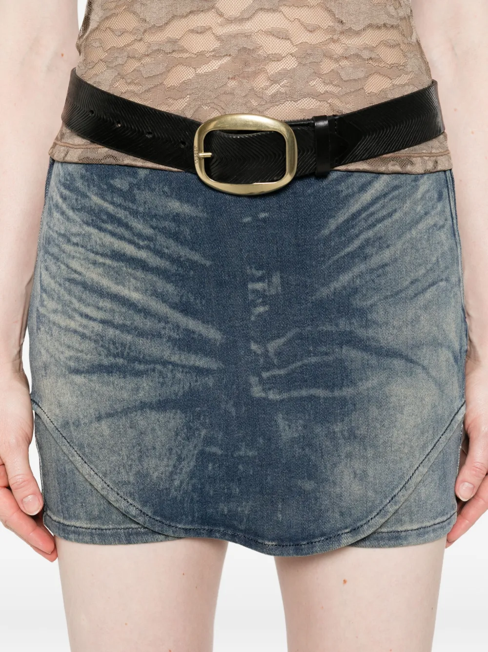 Diesel Denim shorts Blauw