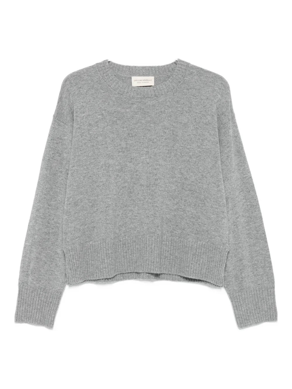Officine Generale Cashmere Sweater In Gray