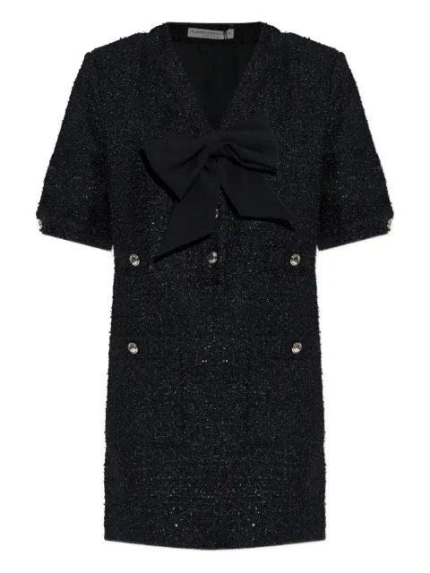 Alessandra Rich bow-embellished tweed dress