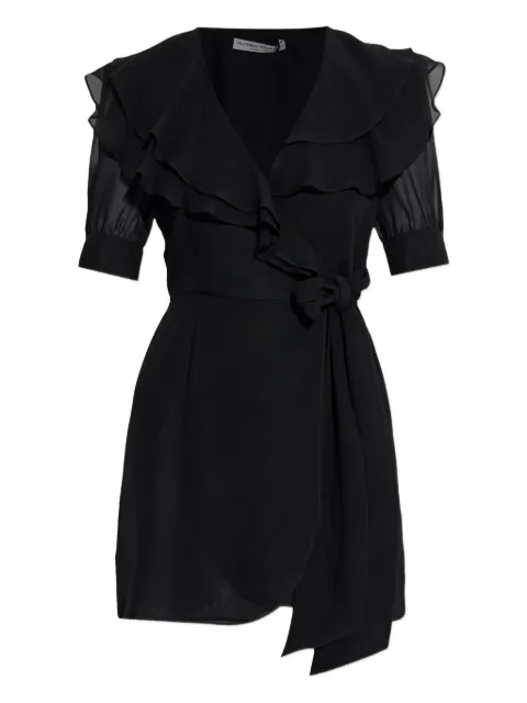 Alessandra Rich frill-detail wrap dress