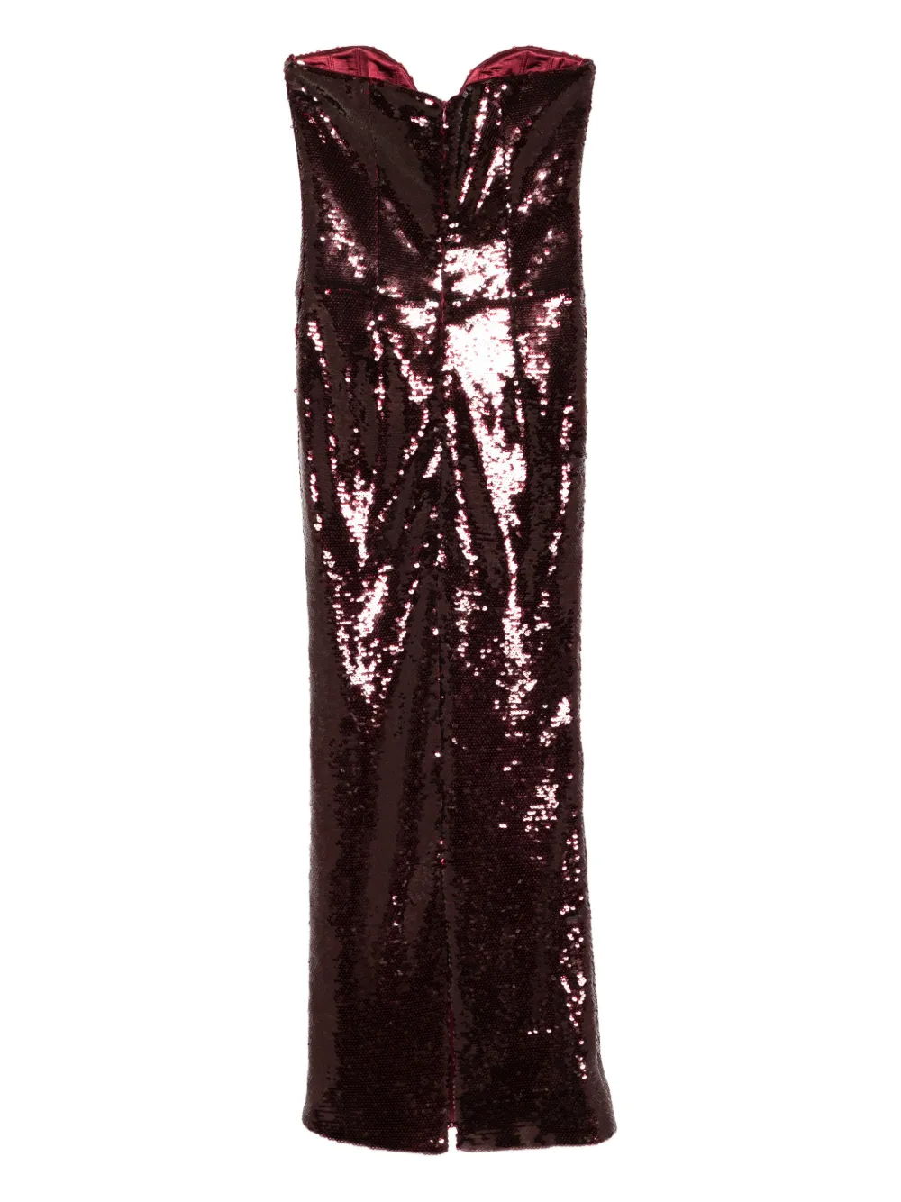 The New Arrivals Ilkyaz Ozel aZZURA strapless dress - Rood