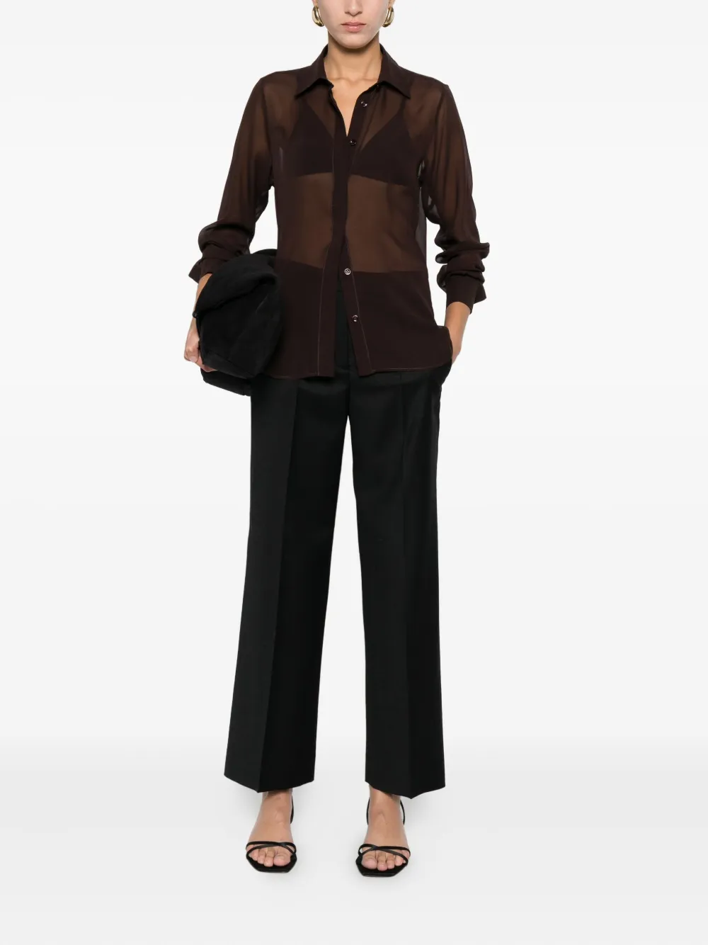 Tagliatore long-sleeve shirt - Bruin