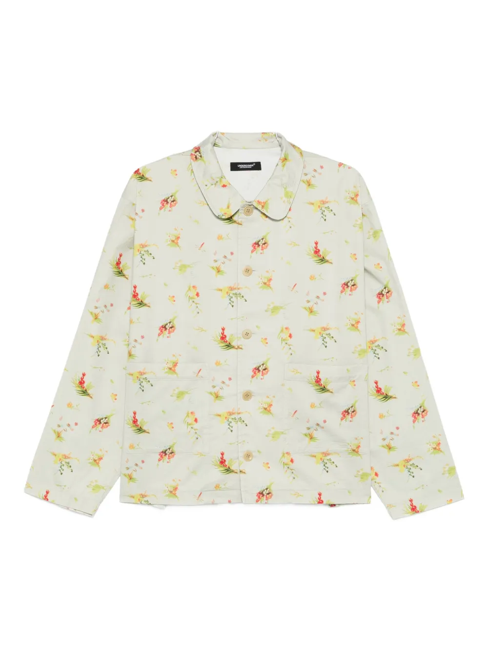 Undercover Floral-pattern Shirt And Trousers Set In Green