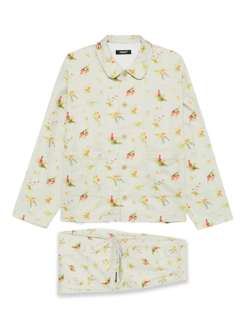 Undercover フローラル シャツ＆パンツ セット | グリーン | Image 1