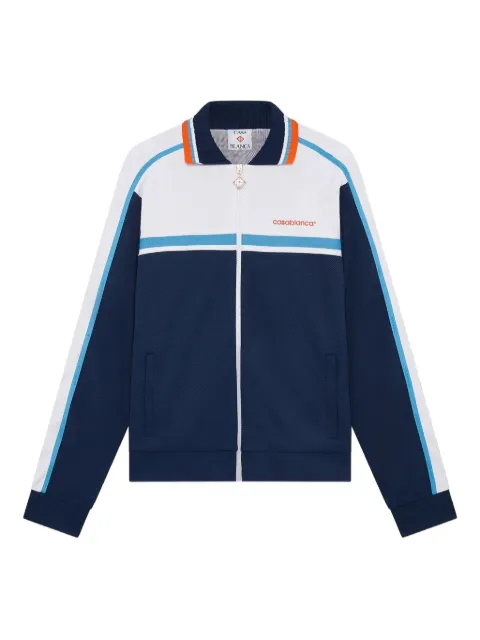 Casablanca panelled zip-up jacket