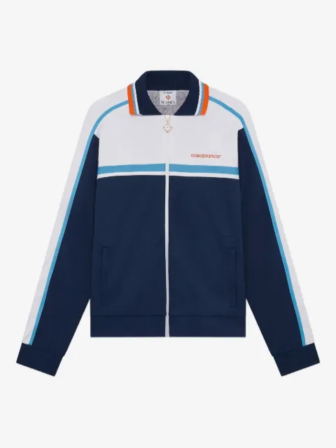 Casablanca panelled zip-up jacket