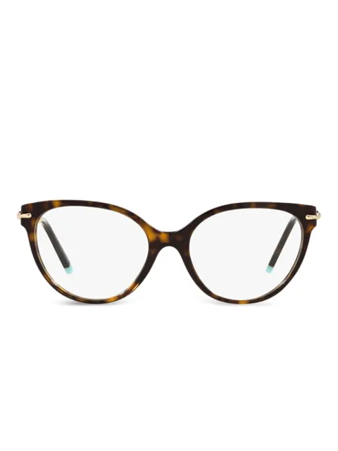 Tiffany & Co Eyewear lentes con armazón cat eye estilo carey