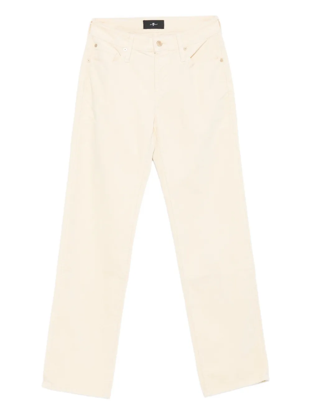 7 For All Mankind Straight broek van katoenblend Geel